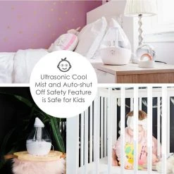 Crane 0.5 Gal. Droplet Ultrasonic Cool Mist Humidifier for Small to Medium Rooms up to 250 sq. ft. - Clear/White -Air Quality Shop clear crane humidifiers ee 5302cw 1f 1000