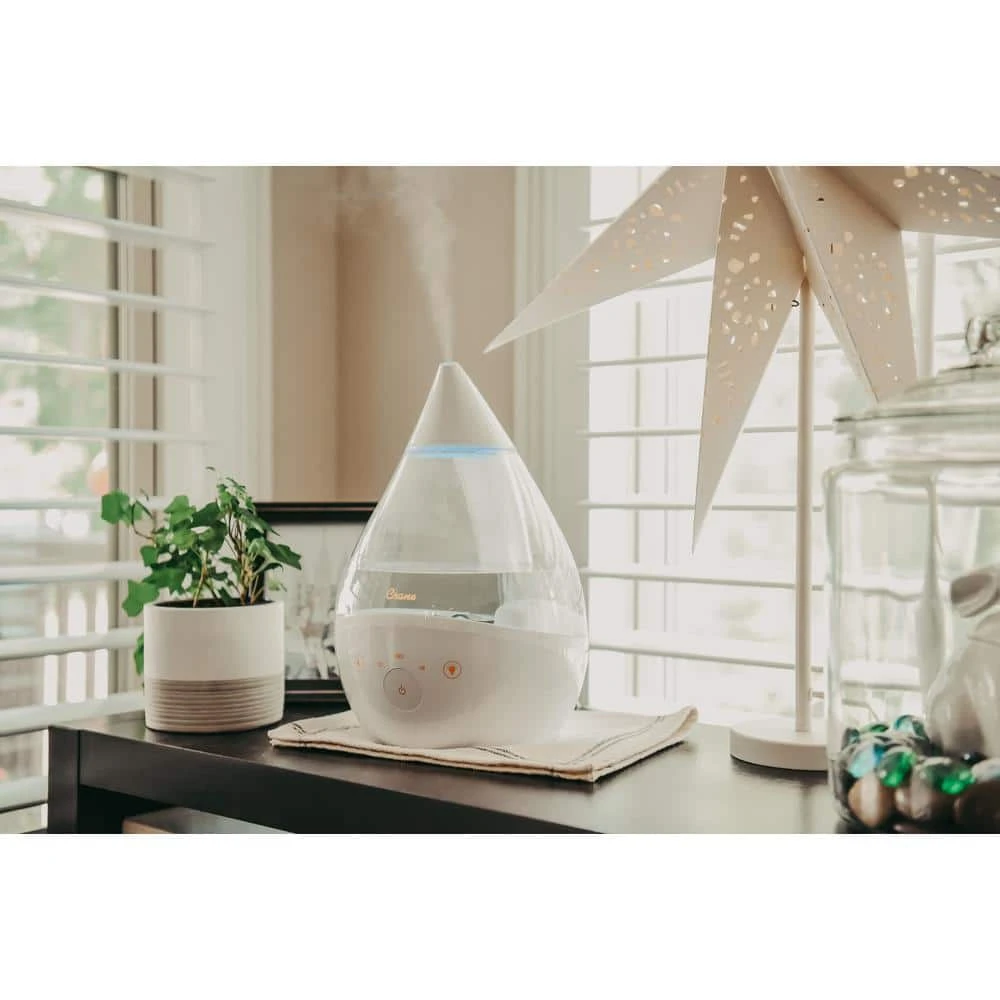 Crane 1 Gal. Top Fill Drop Cool Mist Humidifier with Sound Machine for Medium to Large Rooms up to 500 sq. ft. - Clear/White 11 Crane 1 Gal. Top Fill Drop Cool Mist Humidifier with Sound Machine for Medium to Large Rooms up to 500 sq. ft. - Clear/White - Image 9