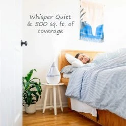 Crane 1 Gal. Top Fill Drop Cool Mist Humidifier with Sound Machine for Medium to Large Rooms up to 500 sq. ft. - Clear/White 21 Crane 1 Gal. Top Fill Drop Cool Mist Humidifier with Sound Machine for Medium to Large Rooms up to 500 sq. ft. - Clear/White -Air Quality Shop clear crane humidifiers ee 5306cw d4 1000