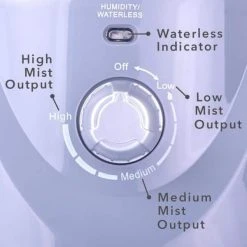 Air Innovations 1.1 Gal. Cool Mist Tabletop Humidifier for Medium Rooms up to 400 sq. ft. -Air Quality Shop grays air innovations humidifiers humid12 plat 1f 1000