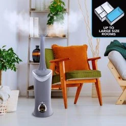 Air Innovations 1.7 Gal. Cool Mist Digital Humidifier for Large Rooms - Up to 600 sq. ft. -Air Quality Shop grays air innovations humidifiers humid13 plat 66 1000