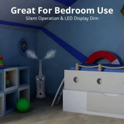 Air Innovations 1.7 Gal. Ultrasonic Cool Mist Humidifier with Remote for Large Rooms up to 600 sq. ft. -Air Quality Shop grays air innovations humidifiers humid13 plat 76 1000 1