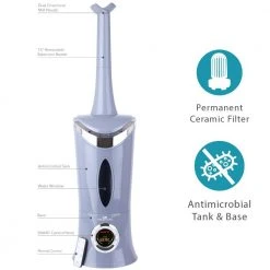 Air Innovations 1.7 Gal. Ultrasonic Cool Mist Humidifier with Remote for Large Rooms up to 600 sq. ft. -Air Quality Shop grays air innovations humidifiers humid13 plat c3 1000 1