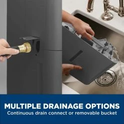 50 pt. Dehumidifier with Built-in Pump for Basement, Garage or Wet Rooms up to 4500 sq. ft. in Grey, ENERGY STAR -Air Quality Shop grays ge dehumidifiers apel50lz a0 1000