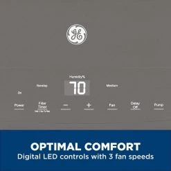 50 pt. Dehumidifier with Built-in Pump for Basement, Garage or Wet Rooms up to 4500 sq. ft. in Grey, ENERGY STAR -Air Quality Shop grays ge dehumidifiers apel50lz c3 1000