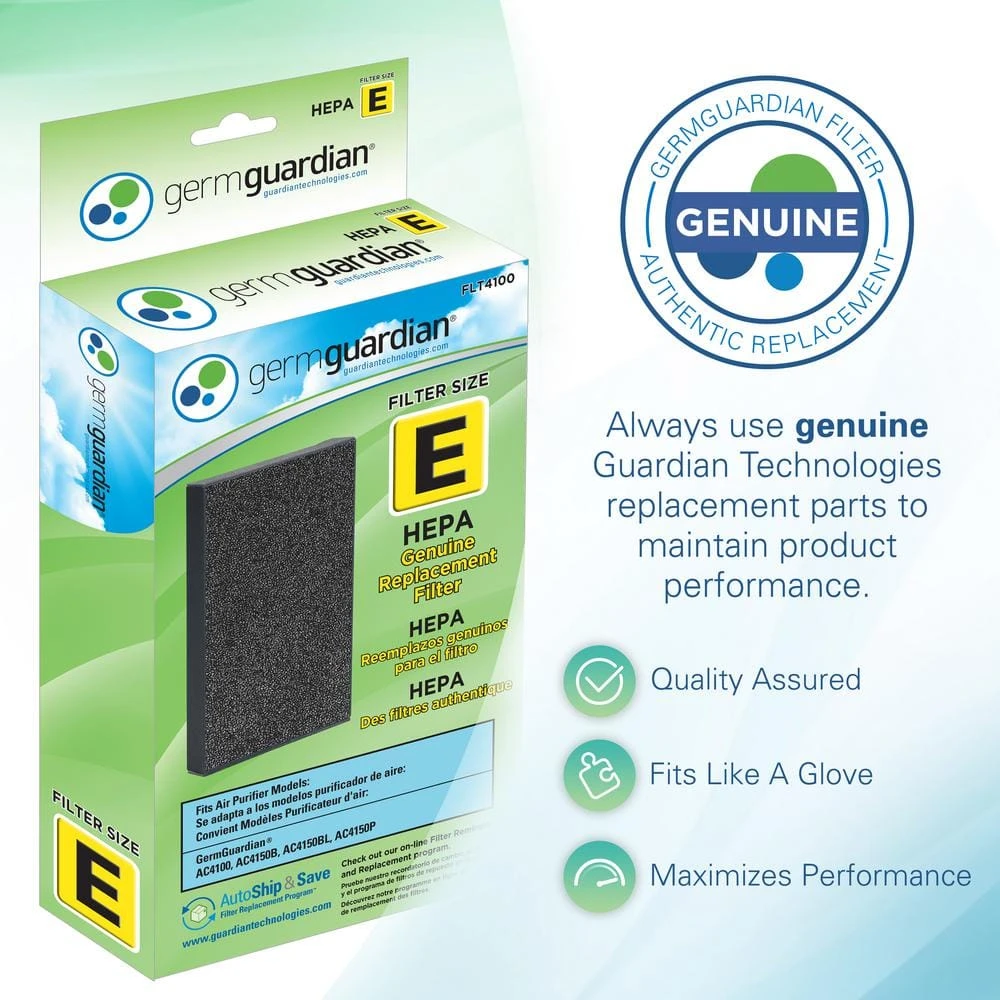 GermGuardian HEPA GENUINE Replacement Filter E for AC4100 Air Purifier 5 GermGuardian HEPA GENUINE Replacement Filter E for AC4100 Air Purifier - Image 3