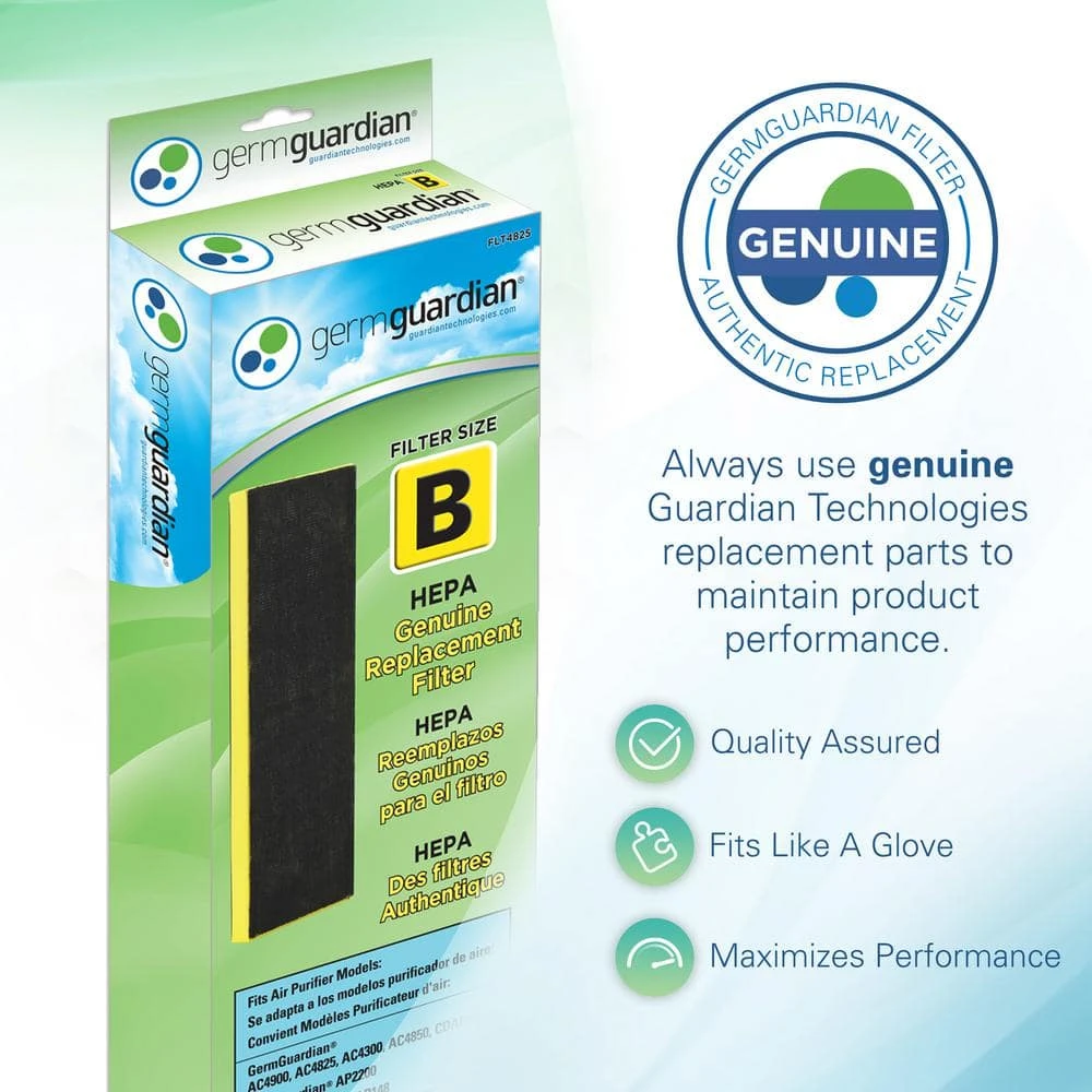 GermGuardian True HEPA GENUINE Replacement Filter B for AC4300/AC4800/4900 Series Air Purifiers 5 GermGuardian True HEPA GENUINE Replacement Filter B for AC4300/AC4800/4900 Series Air Purifiers - Image 3