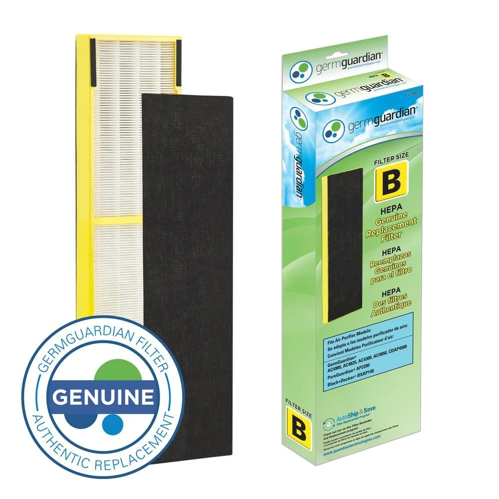 GermGuardian True HEPA GENUINE Replacement Filter B for AC4300/AC4800/4900 Series Air Purifiers 3 GermGuardian True HEPA GENUINE Replacement Filter B for AC4300/AC4800/4900 Series Air Purifiers