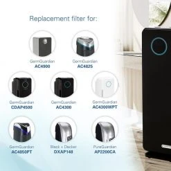 GermGuardian True HEPA with Pet Pure Treatment GENUINE Replacement Filter B for AC4300/AC4800/4900 Series -Air Quality Shop grays germguardian air purifier accessories flt4850pt 1f 1000