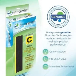 GermGuardian True HEPA GENUINE Replacement Filter C for AC5000 Series Air Purifiers -Air Quality Shop grays germguardian air purifier accessories flt5000 4f 1000