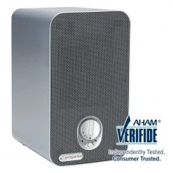 GermGuardian 4-in-1 Tabletop Air Purifier with HEPA filter, UV Sanitizer for Small Rooms, Grey