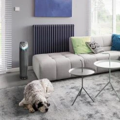 GermGuardian 5-in-1 Air Purifier with True HEPA filter, UV Sanitizer for Medium Rooms up to 189 Sq Ft, Black -Air Quality Shop grays germguardian air purifiers ac5250pt d4 1000