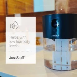 JussStuff Cool Mist, 2 l Tank Portable Humidifier for Large Room with Smart Time Control and Multiple Mist Modes, Charcoal Grey 14 JussStuff Cool Mist, 2 l Tank Portable Humidifier for Large Room with Smart Time Control and Multiple Mist Modes, Charcoal Grey -Air Quality Shop grays humidifiers gxz j636 1f 1000