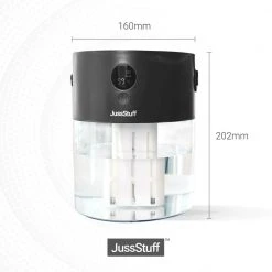 JussStuff Cool Mist, 2 l Tank Portable Humidifier for Large Room with Smart Time Control and Multiple Mist Modes, Charcoal Grey 16 JussStuff Cool Mist, 2 l Tank Portable Humidifier for Large Room with Smart Time Control and Multiple Mist Modes, Charcoal Grey -Air Quality Shop grays humidifiers gxz j636 fa 1000