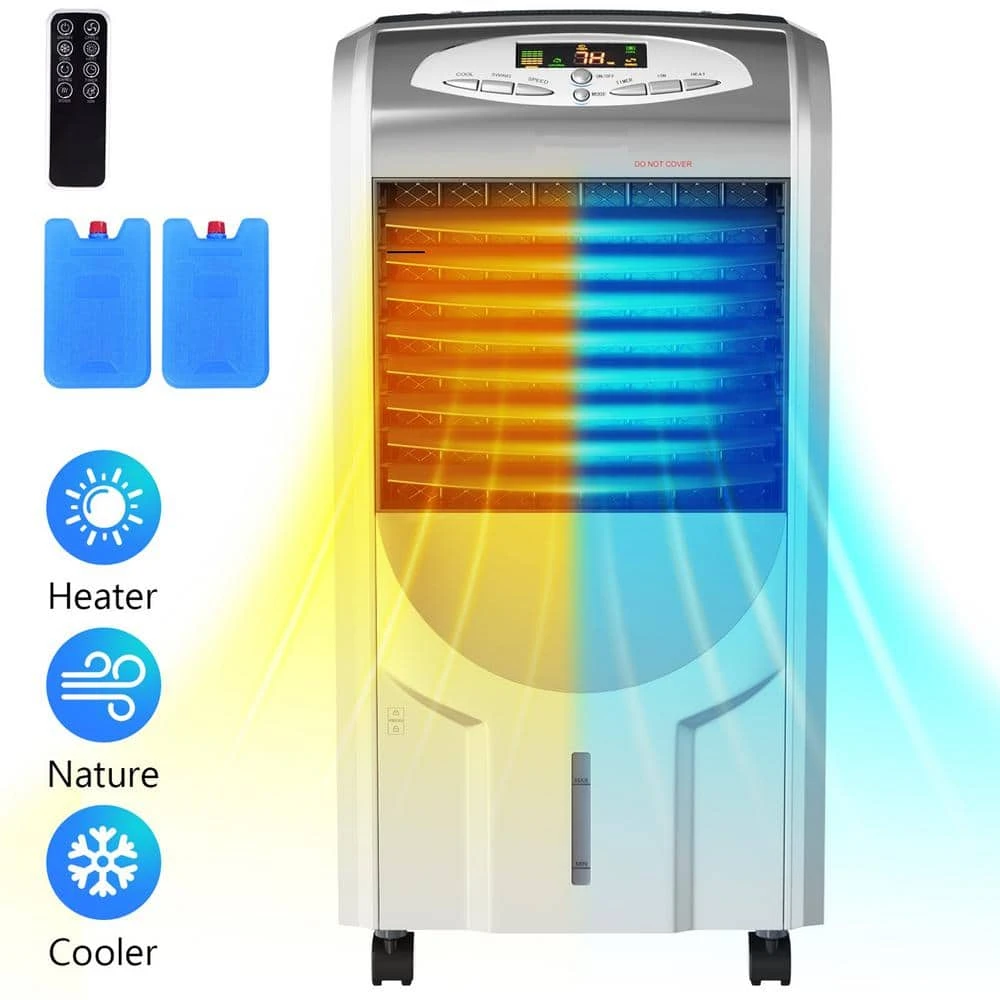 Gymax Air Cooler Heater Portable Evaporative Air Conditioner Fan Filter Humidifier 6 Gymax Air Cooler Heater Portable Evaporative Air Conditioner Fan Filter Humidifier - Image 4
