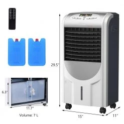 Gymax Air Cooler Heater Portable Evaporative Air Conditioner Fan Filter Humidifier 11 Gymax Air Cooler Heater Portable Evaporative Air Conditioner Fan Filter Humidifier -Air Quality Shop grays humidifiers gym07008 c3 1000
