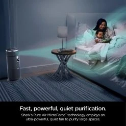 Shark Air Purifier 3-in-1 with True HEPA Filter (500 sq. ft.) HC452 24 Shark Air Purifier 3-in-1 with True HEPA Filter (500 sq. ft.) HC452 -Air Quality Shop grays shark air purifiers hc452 1f 1000