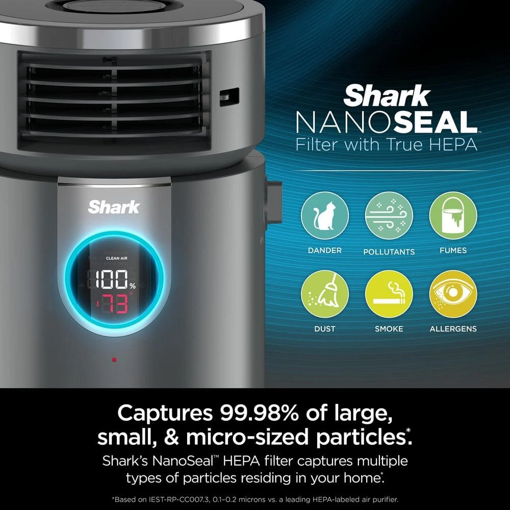 Shark Air Purifier 3-in-1 with True HEPA Filter (500 sq. ft.) HC452 10 Shark Air Purifier 3-in-1 with True HEPA Filter (500 sq. ft.) HC452 - Image 8