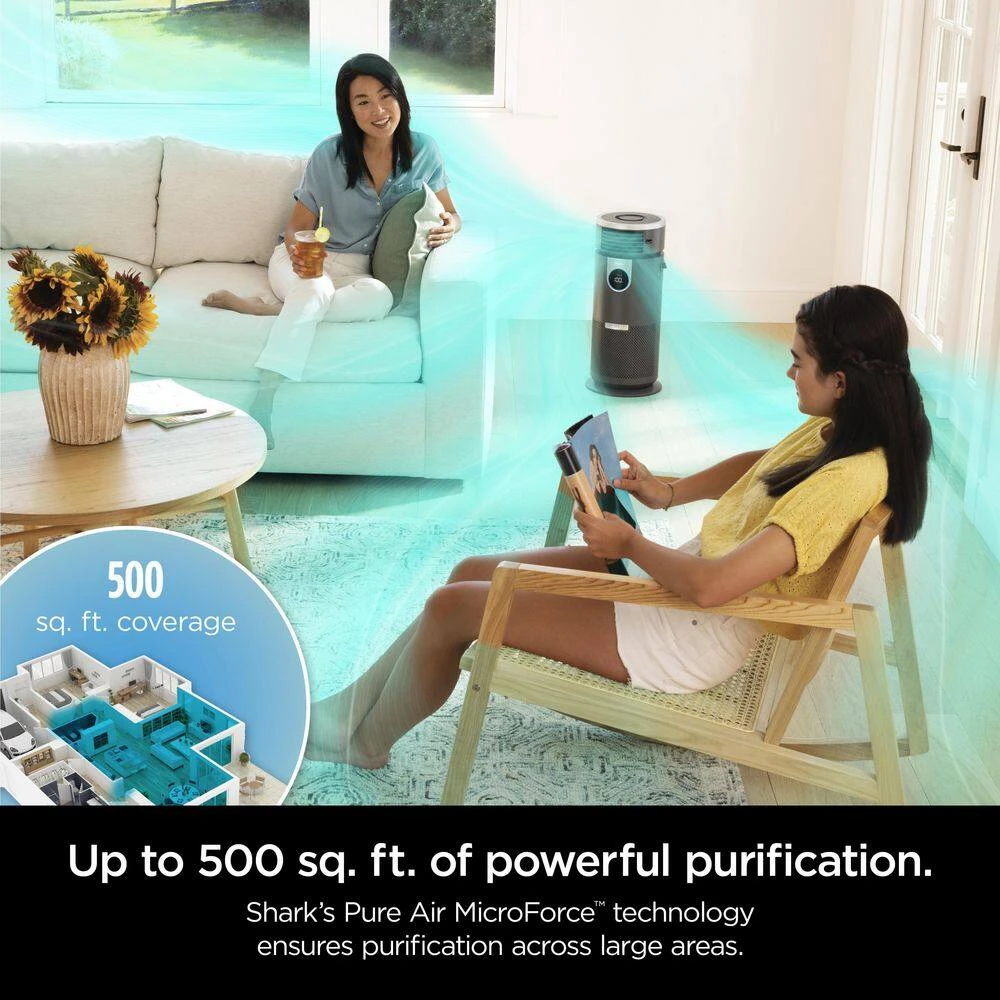 Shark Air Purifier 3-in-1 with True HEPA Filter (500 sq. ft.) HC452 13 Shark Air Purifier 3-in-1 with True HEPA Filter (500 sq. ft.) HC452 - Image 11