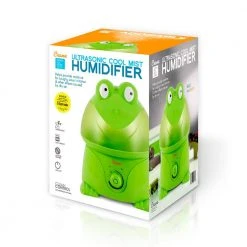 Crane 1 Gal. Adorable Ultrasonic Cool Mist Humidifier for Medium to Large Rooms up to 500 sq. ft. - Frog -Air Quality Shop greens crane humidifiers ee 3191 44 1000