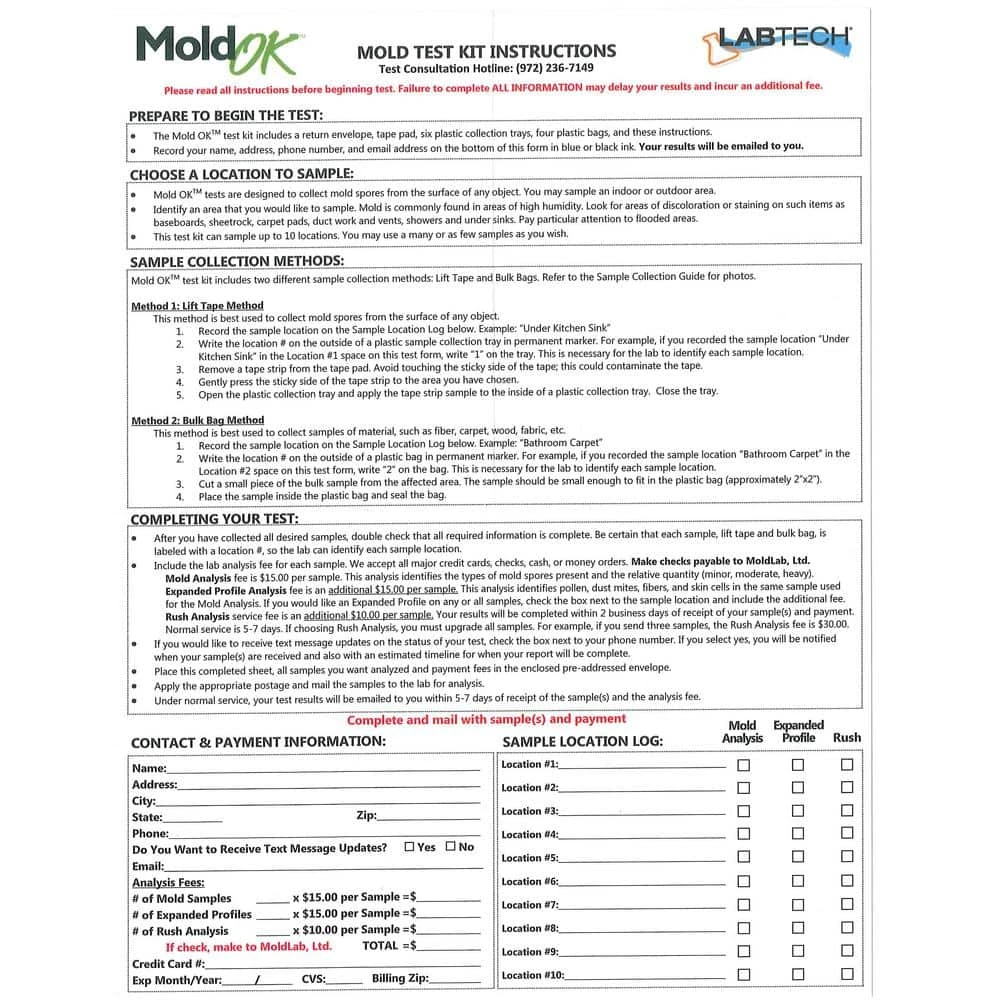 LABTECH Mold Detection Test Kit 7 LABTECH Mold Detection Test Kit - Image 5