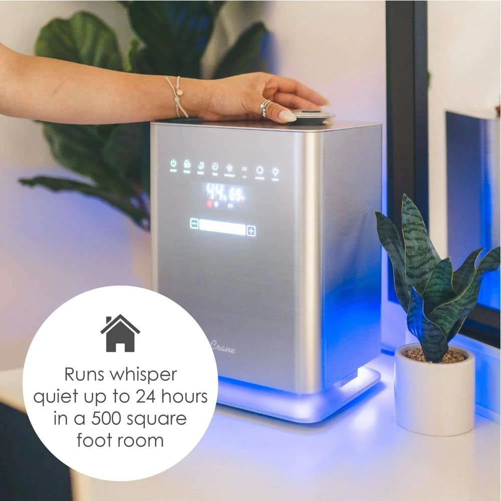 Crane 1.2 Gal. Warm & Cool Mist Top Fill Humidifier with Remote for Medium to Large Rooms up to 500 sq. ft 6 Crane 1.2 Gal. Warm & Cool Mist Top Fill Humidifier with Remote for Medium to Large Rooms up to 500 sq. ft - Image 5