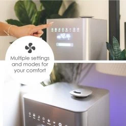 Crane 1.2 Gal. Warm & Cool Mist Top Fill Humidifier with Remote for Medium to Large Rooms up to 500 sq. ft 13 Crane 1.2 Gal. Warm & Cool Mist Top Fill Humidifier with Remote for Medium to Large Rooms up to 500 sq. ft -Air Quality Shop metallics crane humidifiers ee 6913 a0 1000