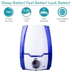 Air Innovations 1.37 Gal. Cool Mist Digital Humidifier for Large Rooms Up to 400 sq. ft -Air Quality Shop multi air innovations humidifiers humid06 4f 1000
