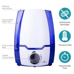 Air Innovations 1.37 Gal. Cool Mist Digital Humidifier for Large Rooms Up to 400 sq. ft -Air Quality Shop multi air innovations humidifiers humid06 c3 1000