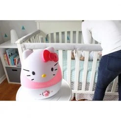 Crane 1 Gal. Adorable Ultrasonic Cool Mist Humidifier for Medium to Large Rooms up to 500 sq. ft. - Hello Kitty -Air Quality Shop reds pinks crane humidifiers ee 4109 66 1000