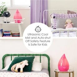 Crane 1 Gal. Drop Ultrasonic Cool Mist Humidifier for Medium to Large Rooms up to 500 sq. ft. - Pink 16 Crane 1 Gal. Drop Ultrasonic Cool Mist Humidifier for Medium to Large Rooms up to 500 sq. ft. - Pink -Air Quality Shop reds pinks crane humidifiers ee 5301p 1f 1000