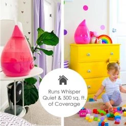 Crane 1 Gal. Drop Ultrasonic Cool Mist Humidifier for Medium to Large Rooms up to 500 sq. ft. - Pink 17 Crane 1 Gal. Drop Ultrasonic Cool Mist Humidifier for Medium to Large Rooms up to 500 sq. ft. - Pink -Air Quality Shop reds pinks crane humidifiers ee 5301p 44 1000