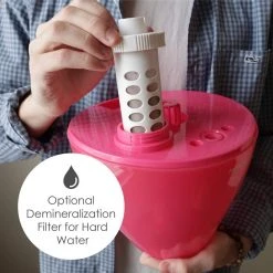 Crane 1 Gal. Drop Ultrasonic Cool Mist Humidifier for Medium to Large Rooms up to 500 sq. ft. - Pink 18 Crane 1 Gal. Drop Ultrasonic Cool Mist Humidifier for Medium to Large Rooms up to 500 sq. ft. - Pink -Air Quality Shop reds pinks crane humidifiers ee 5301p fa 1000