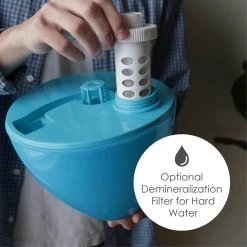 Crane 1 Gal. Drop Ultrasonic Cool Mist Humidifier for Medium to Large Rooms up to 500 sq. ft. - Aqua -Air Quality Shop turquoises aquas crane humidifiers ee 5301b fa 1000