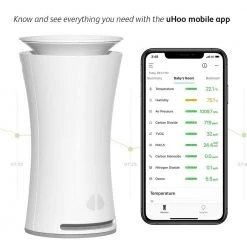 UHoo Indoor Air Sensor 9 in 1 Smart Air Monitor -Air Quality Shop uhoo air quality testers uhoo ias1 m c us 1f 1000