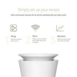 UHoo Indoor Air Sensor 9 in 1 Smart Air Monitor -Air Quality Shop uhoo air quality testers uhoo ias1 m c us 4f 1000