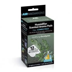 Air Innovations 1.1 Gal. Cool Mist Humidifier with Aromatherapy Refill, Eucalyptus -Air Quality Shop white air innovations humidifiers humid12 plat ap01 eucalyptus 4f 1000