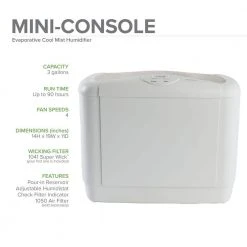 AIRCARE 3 Gal. Evaporative Humidifier for 1,250 sq. ft. -Air Quality Shop white aircare humidifiers 5d6 700 44 1000