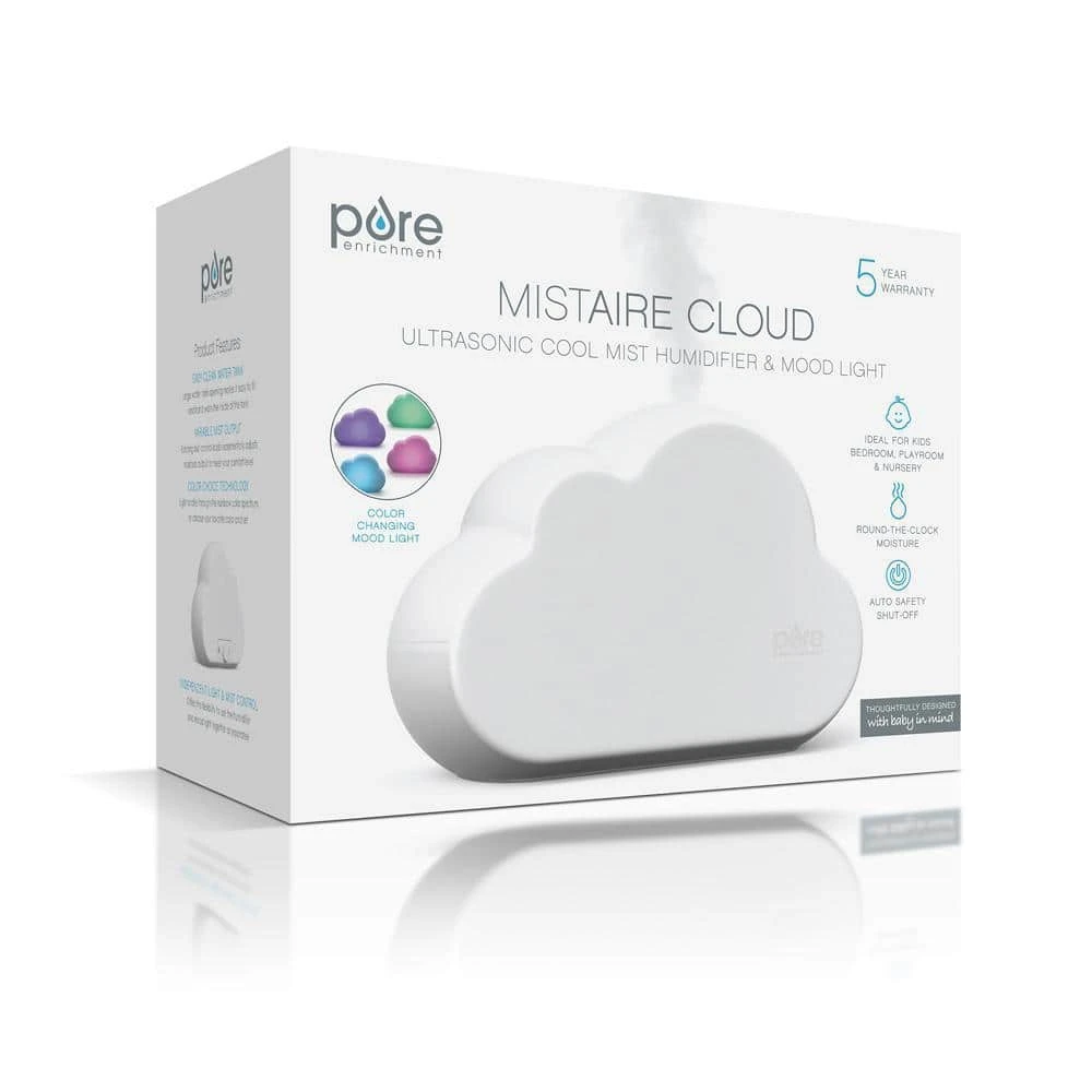 Pure Enrichment MistAire Cloud Ultrasonic Cool Mist Humidifier and Mood Light 4 Pure Enrichment MistAire Cloud Ultrasonic Cool Mist Humidifier and Mood Light - Image 2