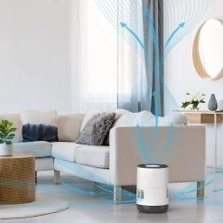 Pure Enrichment MistAire Eva 4-Speed Evaporative Humidifier 15 Pure Enrichment MistAire Eva 4-Speed Evaporative Humidifier -Air Quality Shop white pure enrichment humidifiers pehumeva 77 1000