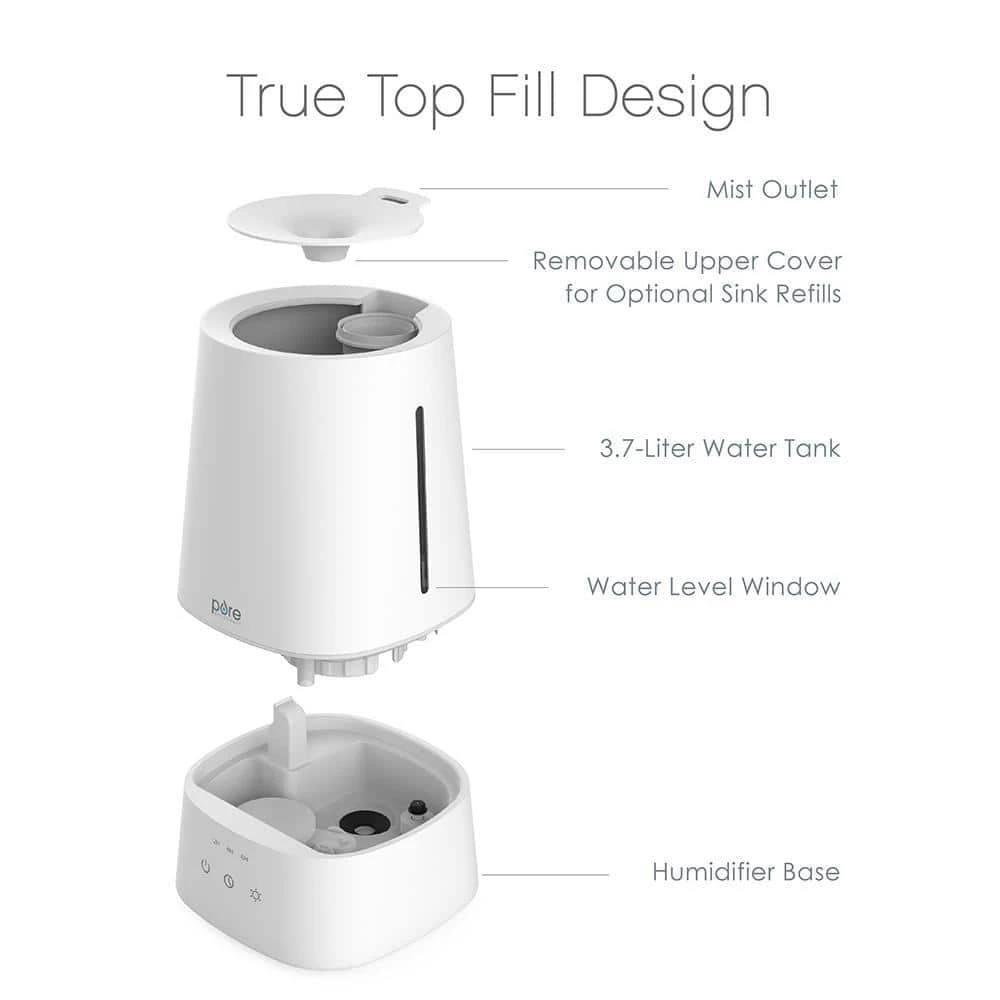 Pure Enrichment Hume Max Top Fill Humidifier in White 6 Pure Enrichment Hume Max Top Fill Humidifier in White - Image 4