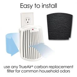 TRUEAIR Plug Mount Odor Eliminator Air Purifier 17 TRUEAIR Plug Mount Odor Eliminator Air Purifier -Air Quality Shop whites air purifiers 04530g fa 1000