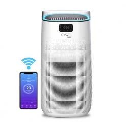 One Smart Consumer Electronics Gear Neo Smart Air Purifier with Voice Control HEPA Filter Included. Compatible with Google Assistant and Alexa with App