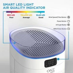 One Smart Consumer Electronics Gear Neo Smart Air Purifier with Voice Control HEPA Filter Included. Compatible with Google Assistant and Alexa with App -Air Quality Shop whites air purifiers osap02 a0 1000