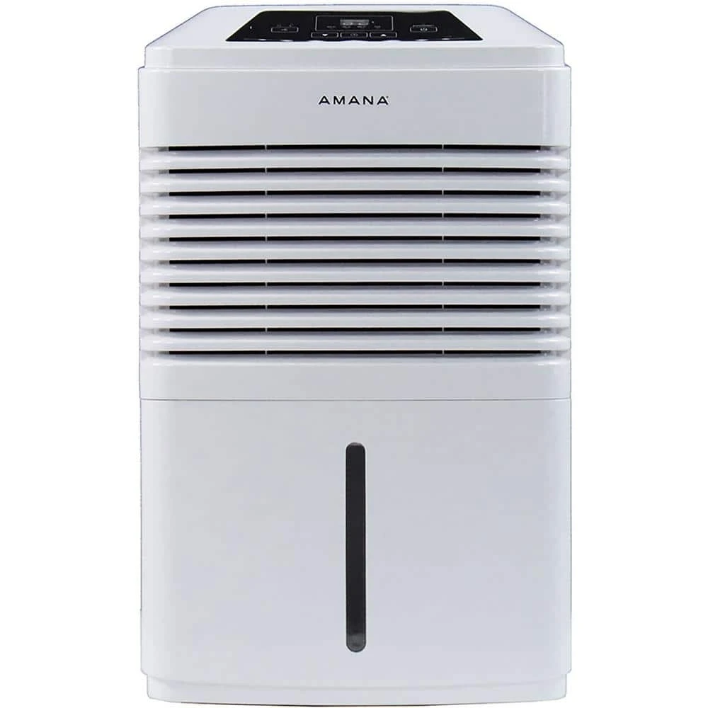 Amana 48 pt. Portable Dehumidifier with Adjustable Humidistat, Auto Shut-Off, 24-Hour Timer for Bathrooms, Basements, Bedrooms 3 Amana 48 pt. Portable Dehumidifier with Adjustable Humidistat, Auto Shut-Off, 24-Hour Timer for Bathrooms, Basements, Bedrooms