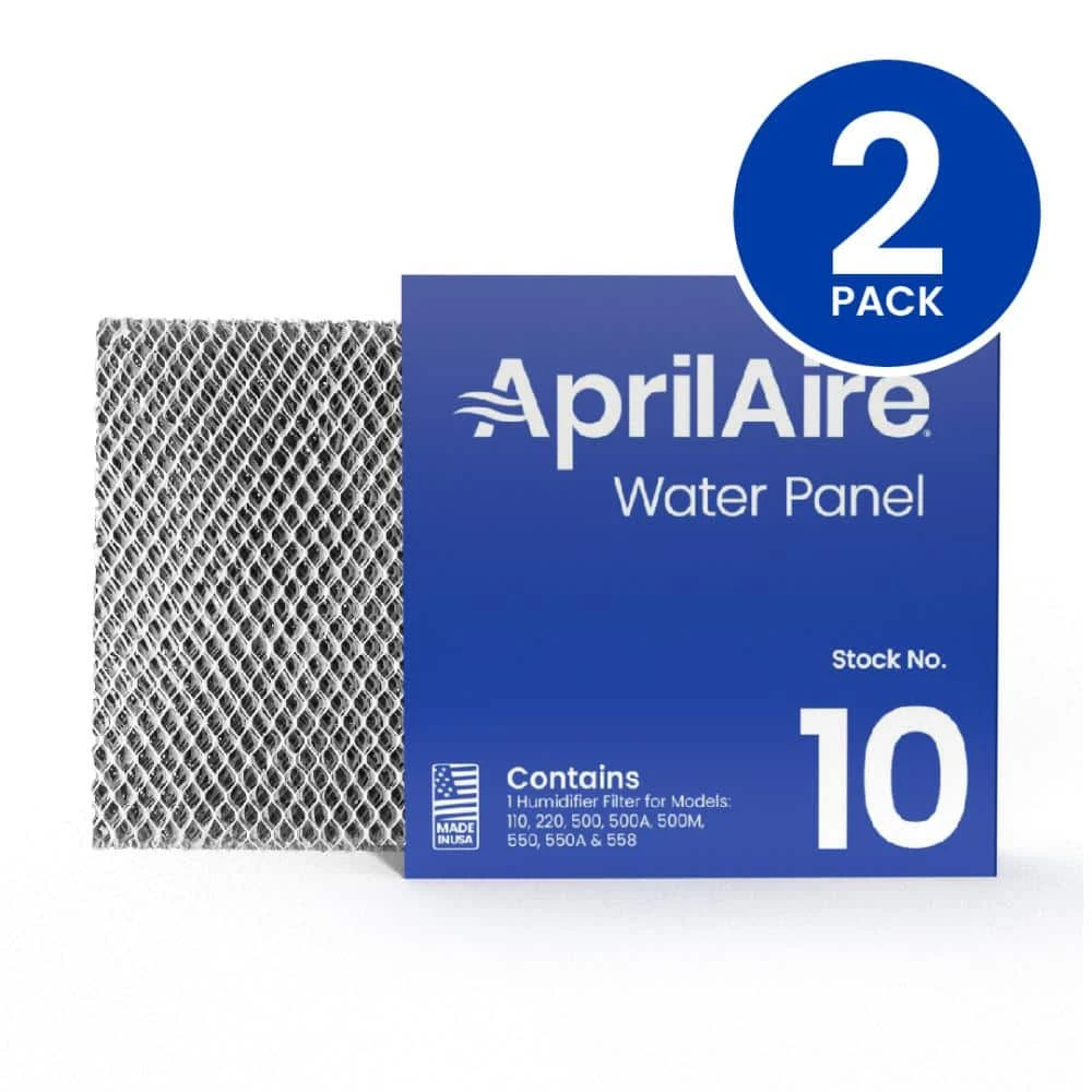 Aprilaire 10 Replacement Water Panel for Whole-House Humidifier Models 110,220,500,500A, 500M, 550,550A, 558 (2-Pack) 3 Aprilaire 10 Replacement Water Panel for Whole-House Humidifier Models 110,220,500,500A, 500M, 550,550A, 558 (2-Pack)
