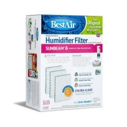 BestAir 7.625 in. x 5.25 in. x 1 in. Holmes Humidifier Replacement Paper Wick Filter (3-Filters) -Air Quality Shop whites bestair humidifier accessories h100 pdq 3 4f 1000