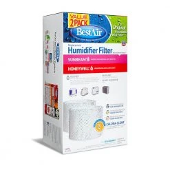 BestAir 7.5 in. x 28.125 in. x 1 in. Holmes Humidifier Replacement Paper Wick Filter (2-Pack) -Air Quality Shop whites bestair humidifier accessories h75 2pk pdq 2 4f 1000
