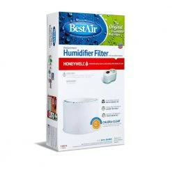 BestAir 7.5 in. x 8 in. x 1.25 in. Honeywell Humidifier Replacement Paper Wick Filter -Air Quality Shop whites bestair humidifier accessories hw14 pdq 4 4f 1000