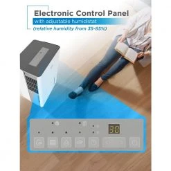 BLACK+DECKER 30-Pint Portable Dehumidifier With Bucket -Air Quality Shop whites black decker dehumidifiers bd30mwsa 4f 1000